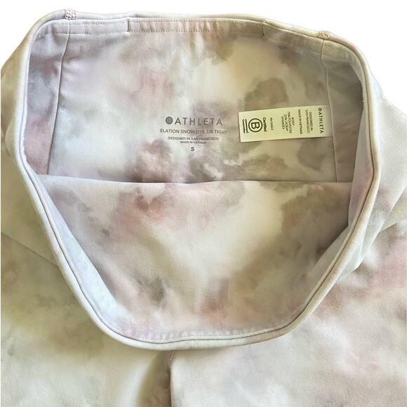 Athleta High Rise Elation Leggings Athletic 25" Snow Dye Rosario Pink Size Small - Picture 11 of 12
